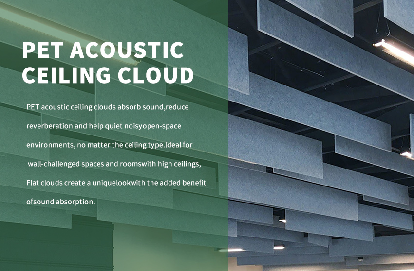 Schalldecke aus Polyester