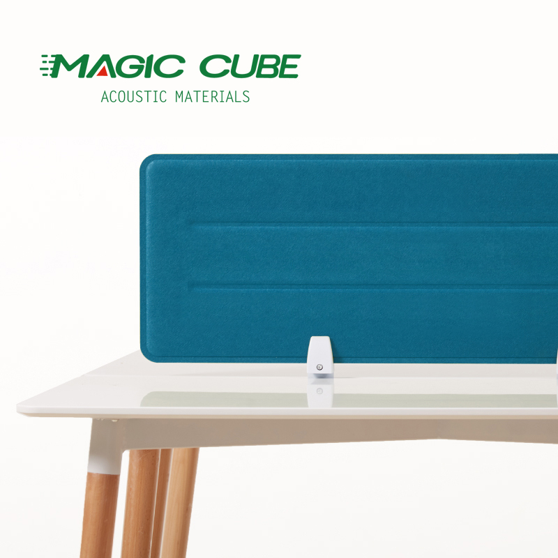 Schreibtischteiler aus Polyester mit Schallschutz für Haustiere 